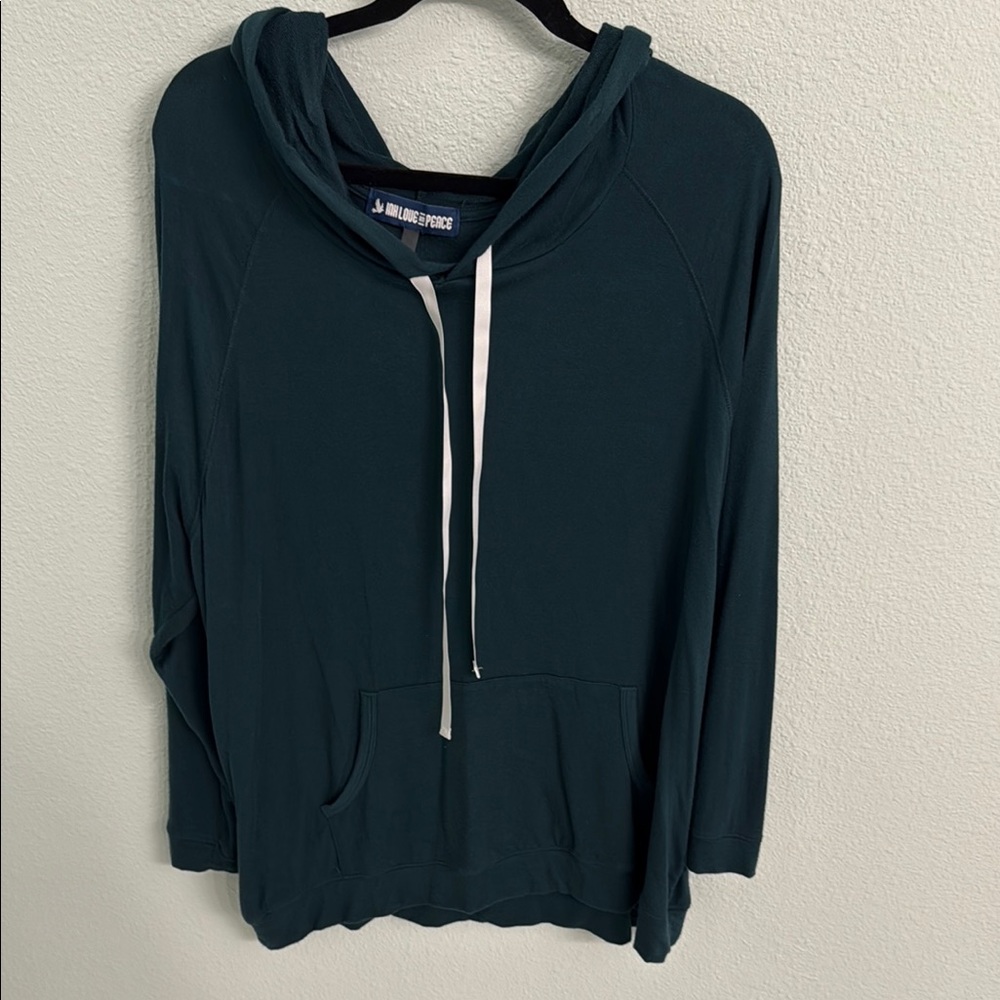Women's Teal Hoodie Sweatshirt